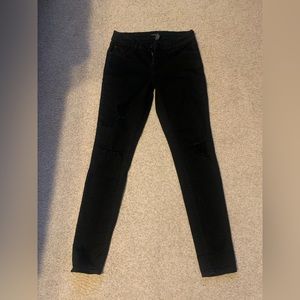 Refuge black skinny high-rise jeans